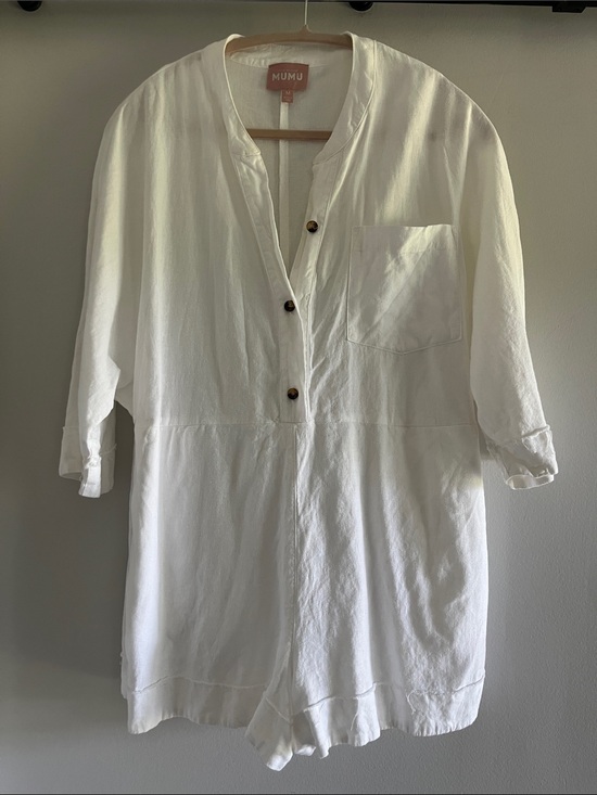 Show Me Your MuMu Pants - Show Me Your Mumu White Cotton Romper